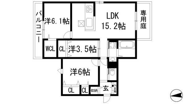 ラフィネの物件間取画像